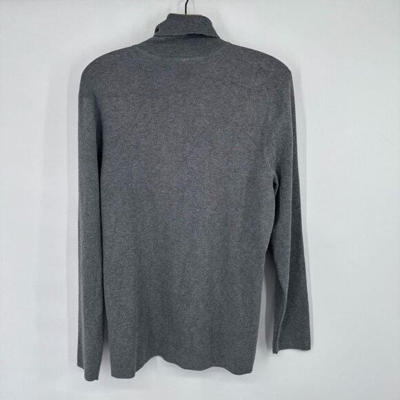 Chicos 3 womens Gray rachel Turtleneck Sweater long sleeve Size XL rayon - Picture 10 of 12